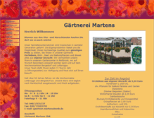Tablet Screenshot of gartenbau-martens.de